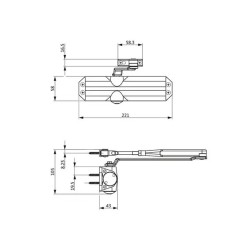 DORTEC ελατήριο επαναφοράς τύπου DORMA